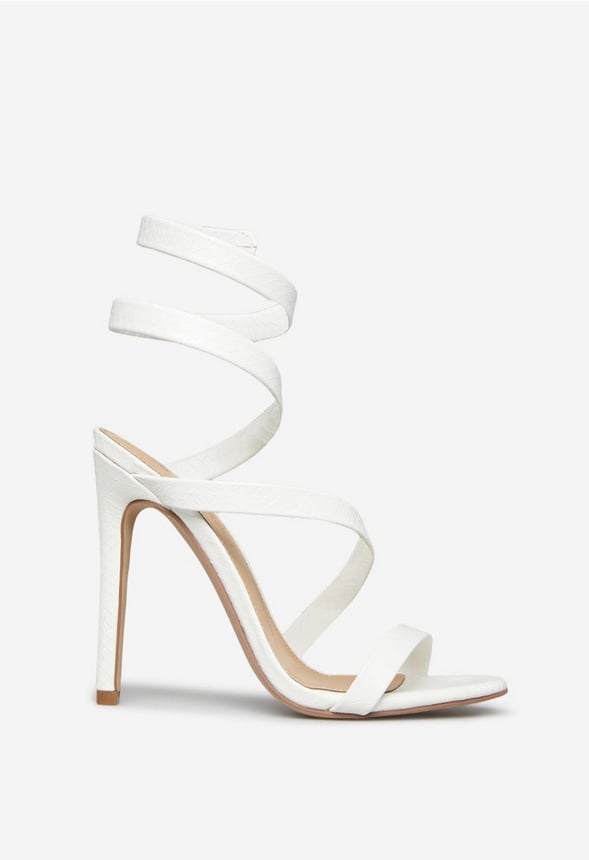 RONJA STRAPPY SANDAL Bright White Snake