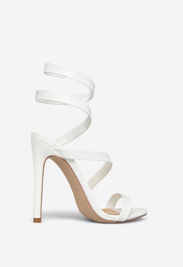 RONJA STRAPPY SANDAL Bright White Snake