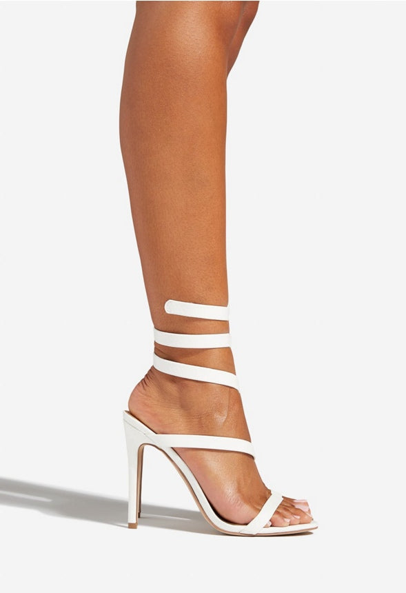RONJA STRAPPY SANDAL Bright White Snake