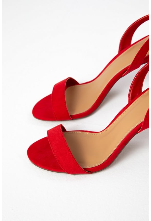 Maddie Sling-Back Heeled Sandal High Risk Red