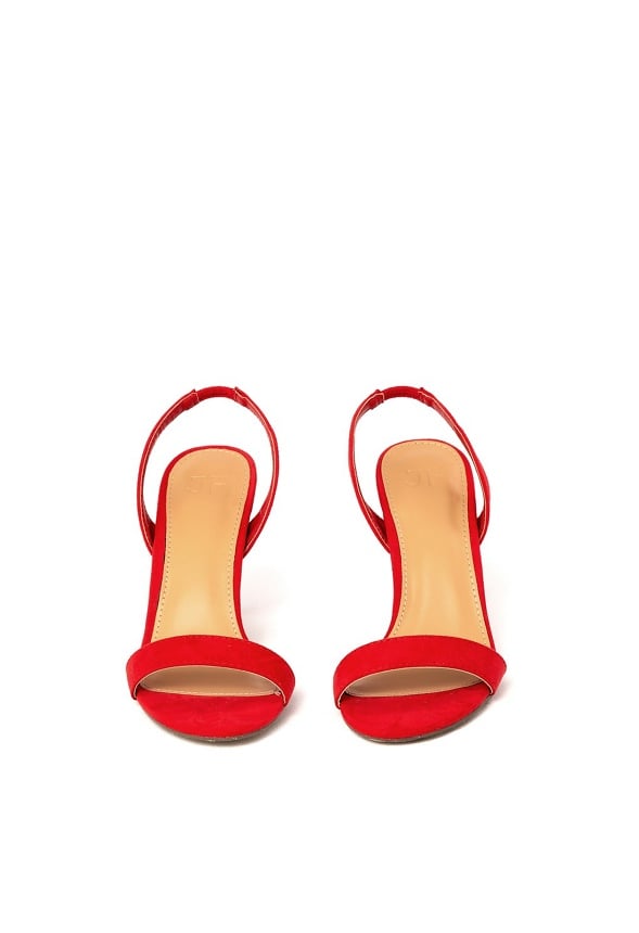 Maddie Sling-Back Heeled Sandal High Risk Red