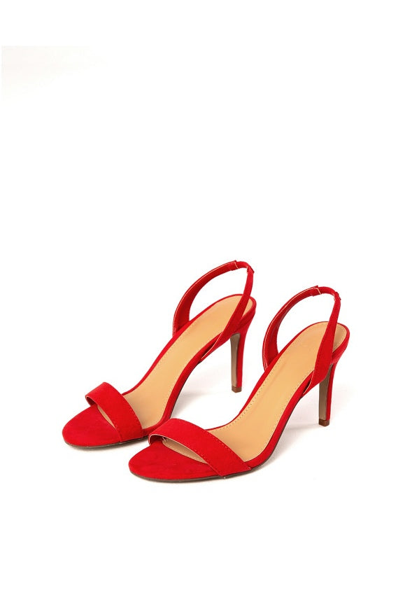 Maddie Sling-Back Heeled Sandal High Risk Red