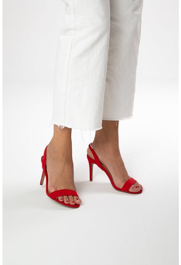 Maddie Sling-Back Heeled Sandal High Risk Red