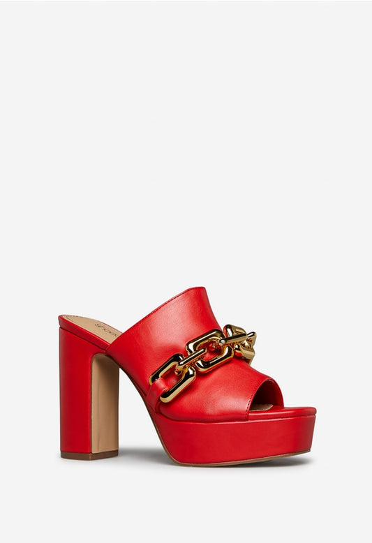 EURYALOS PLATFORM SANDAL High Risk Red