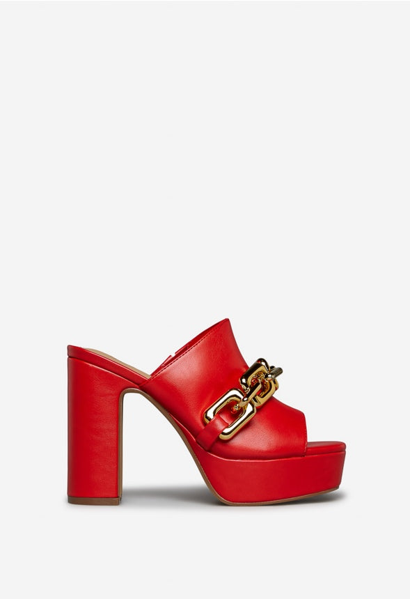 EURYALOS PLATFORM SANDAL High Risk Red