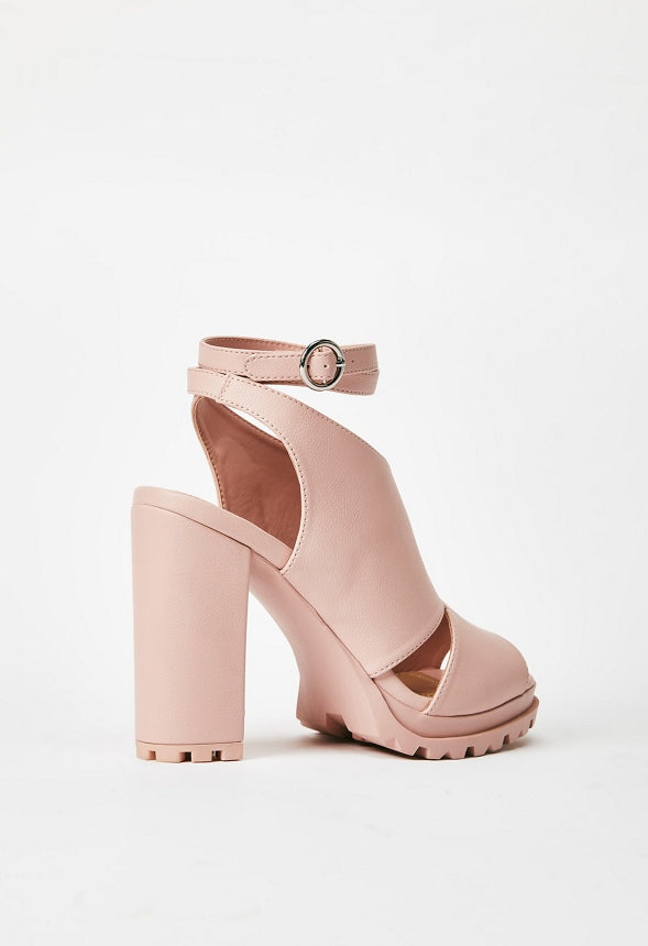SEMELE PEEP TOE SANDAL Blush