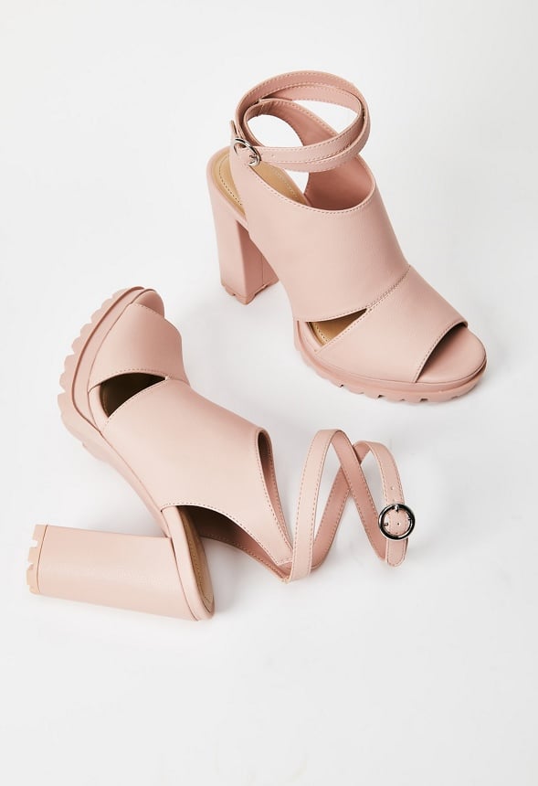 SEMELE PEEP TOE SANDAL Blush