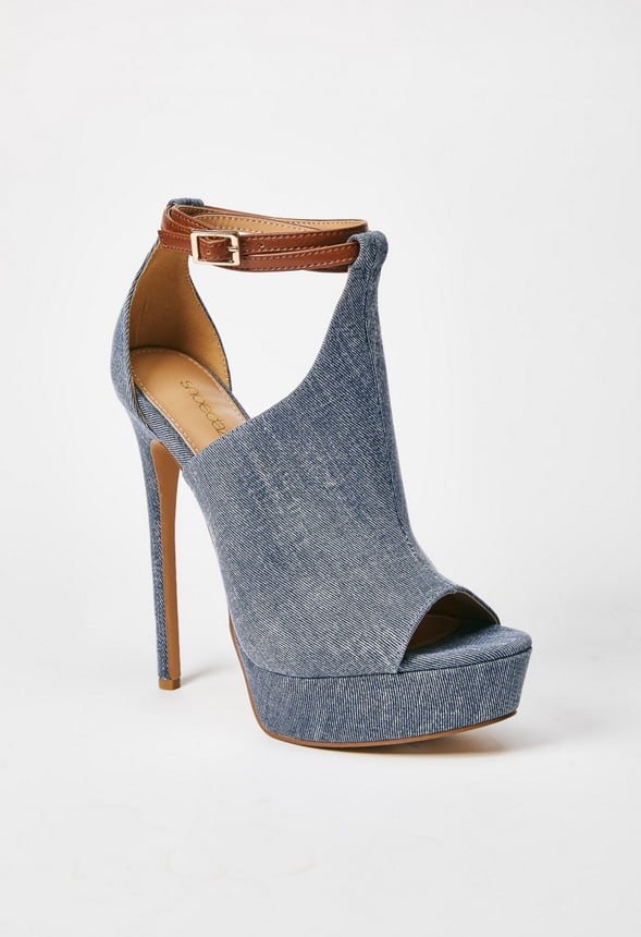 MAZIE HEELED SANDAL Chambray