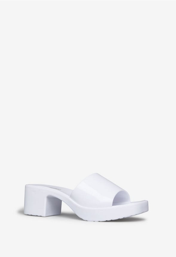 MINNEY BLOCK HEEL SANDAL Bright White