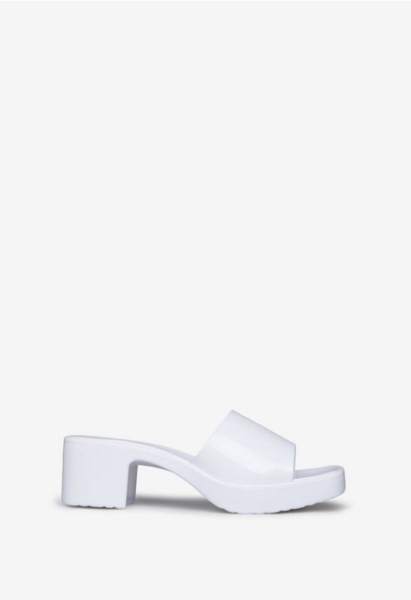 MINNEY BLOCK HEEL SANDAL Bright White