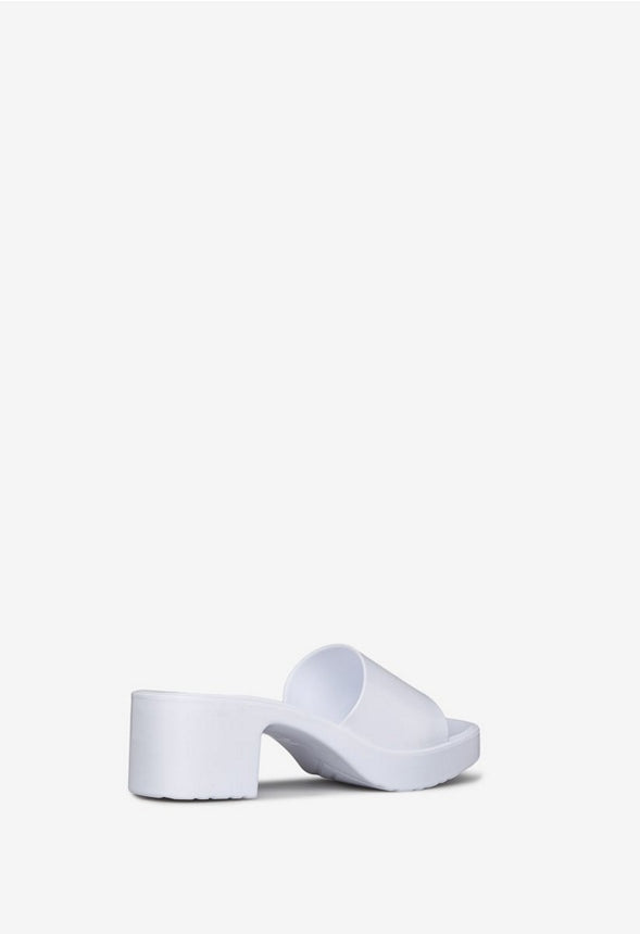 MINNEY BLOCK HEEL SANDAL Bright White