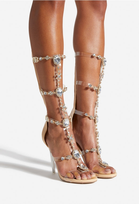 LANNA GLADIATOR HEELED SANDAL Beige