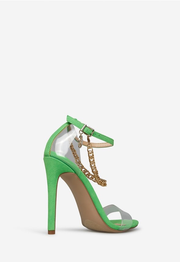 BRONXE HEELED SANDAL Classic Green