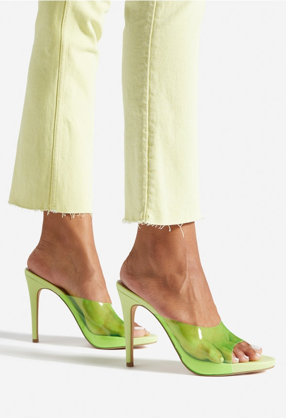 LUKA HEELED SANDAL Sharp Green