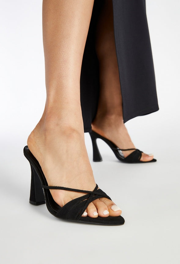 Amelie Heeled Sandal Black