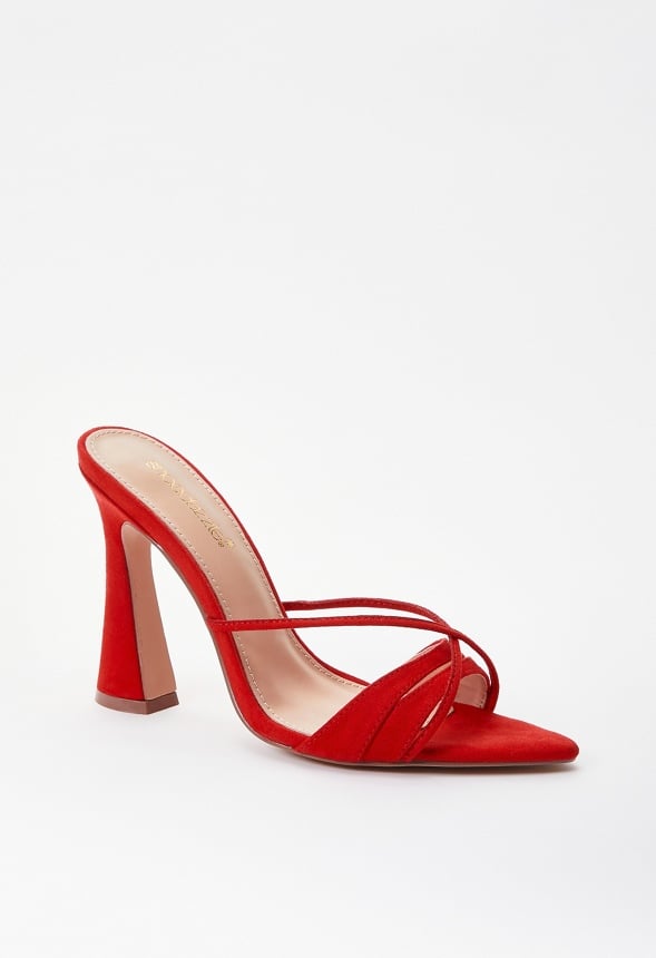 Amelie Heeled Sandal Salsa Red