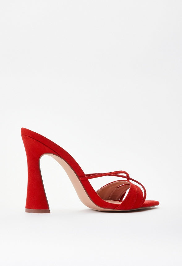 Amelie Heeled Sandal Salsa Red