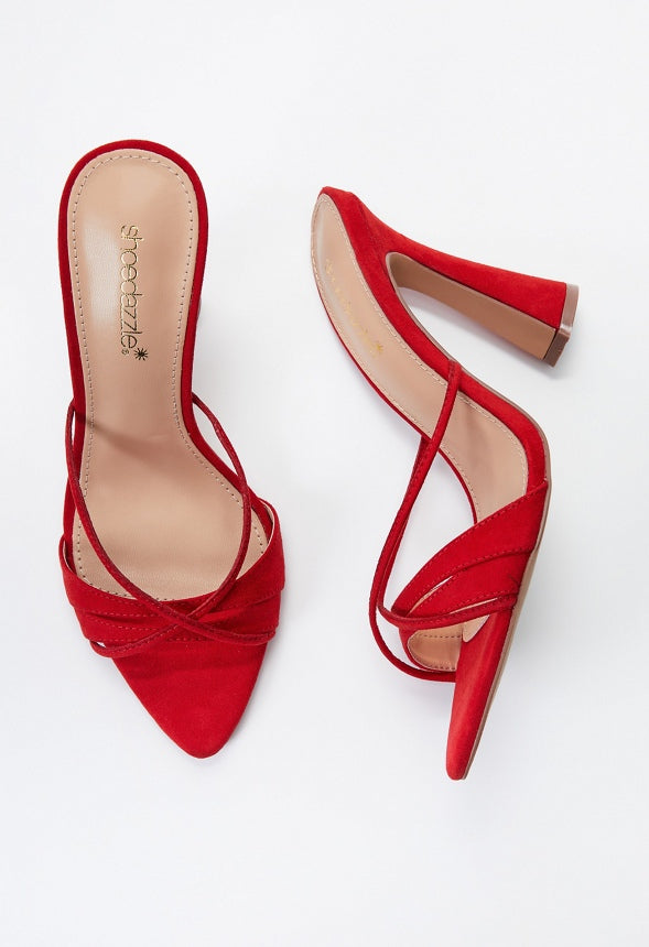 Amelie Heeled Sandal Salsa Red
