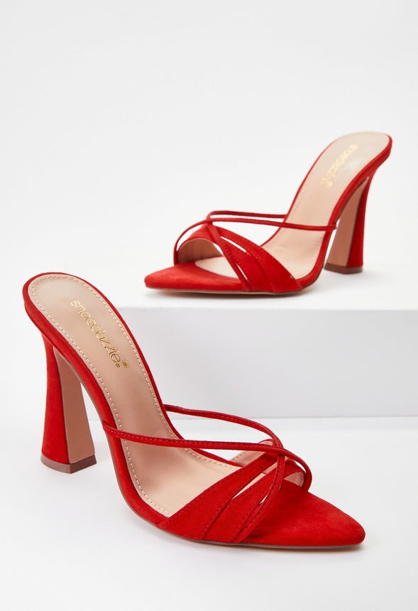 Amelie Heeled Sandal Salsa Red
