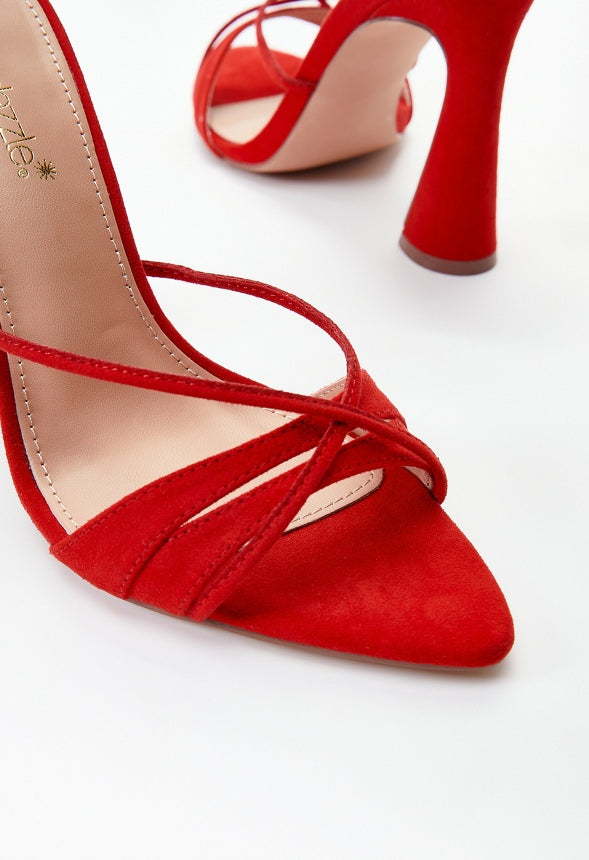 Amelie Heeled Sandal Salsa Red