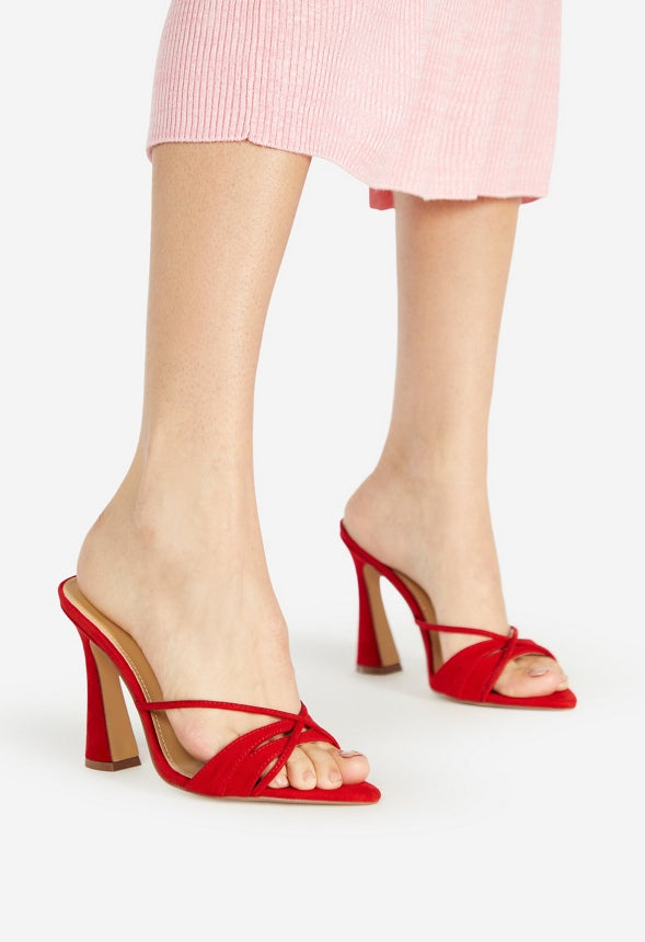 Amelie Heeled Sandal Salsa Red