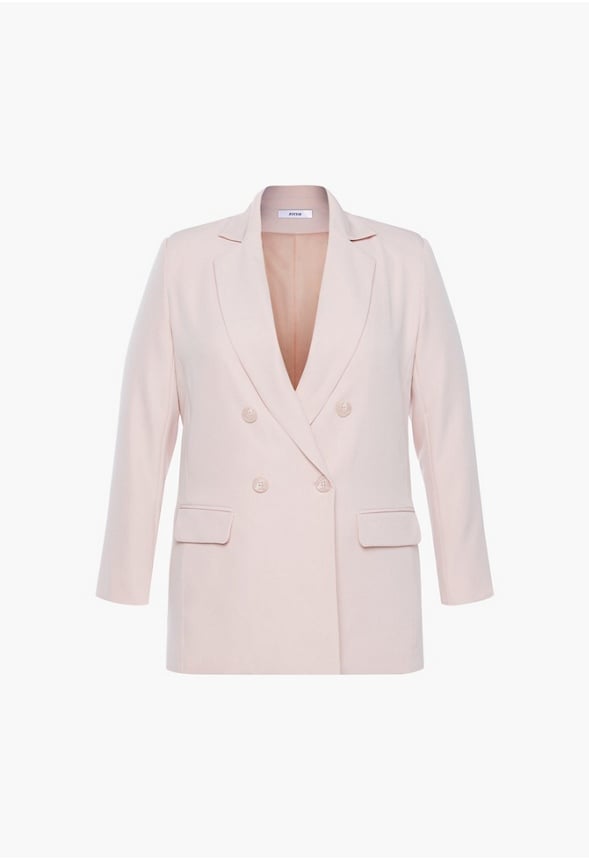 PLUS SIZE CITY BLAZER Rose Smoke