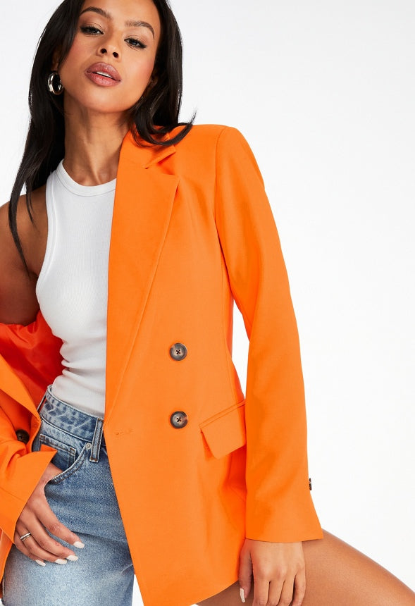 City Blazer Persimmon Orange