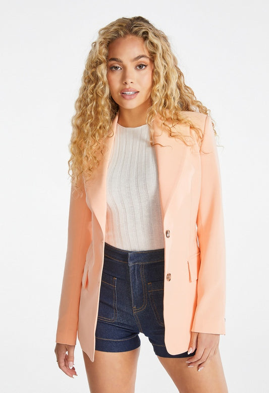Tailored City Blazer Apricot Ice