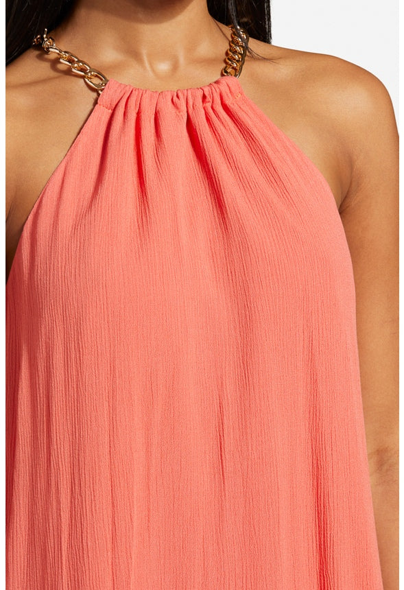 CHAIN MAXI Hot Coral