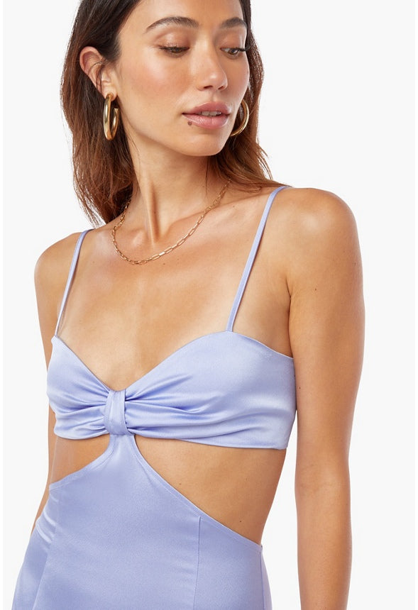 Cutout Midi Dress Easter Egg Lavender