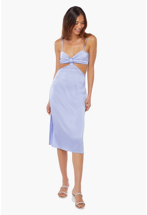 Cutout Midi Dress Easter Egg Lavender