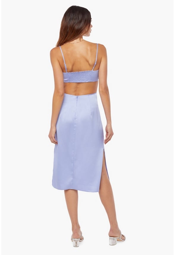 Cutout Midi Dress Easter Egg Lavender