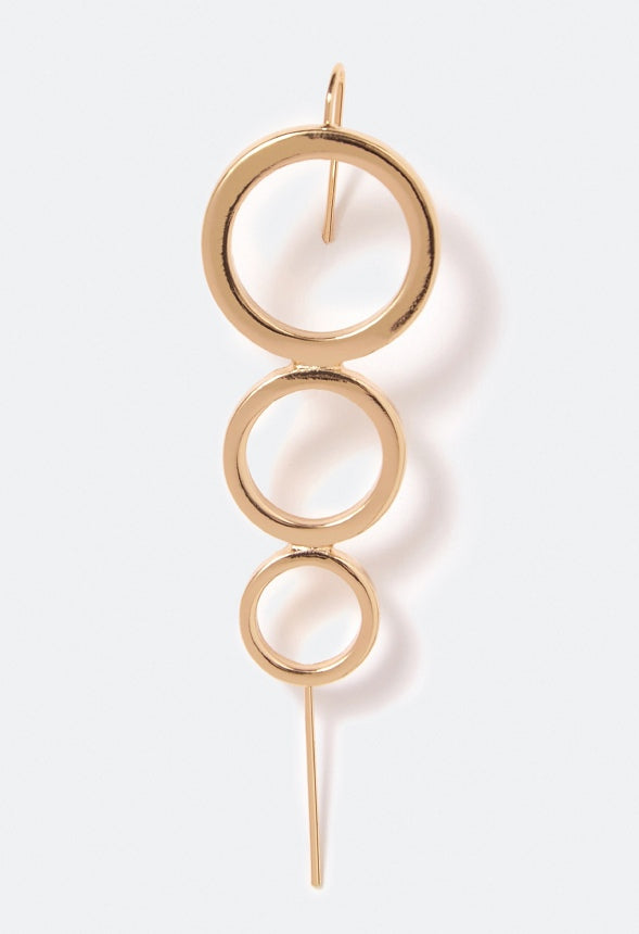 Amelie Gradient Circles Ear Hook Gold