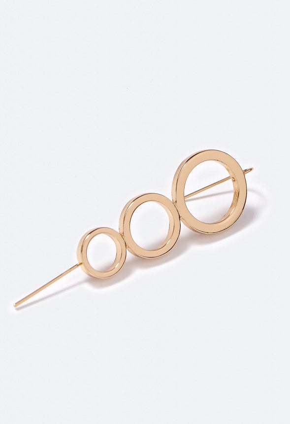 Amelie Gradient Circles Ear Hook Gold