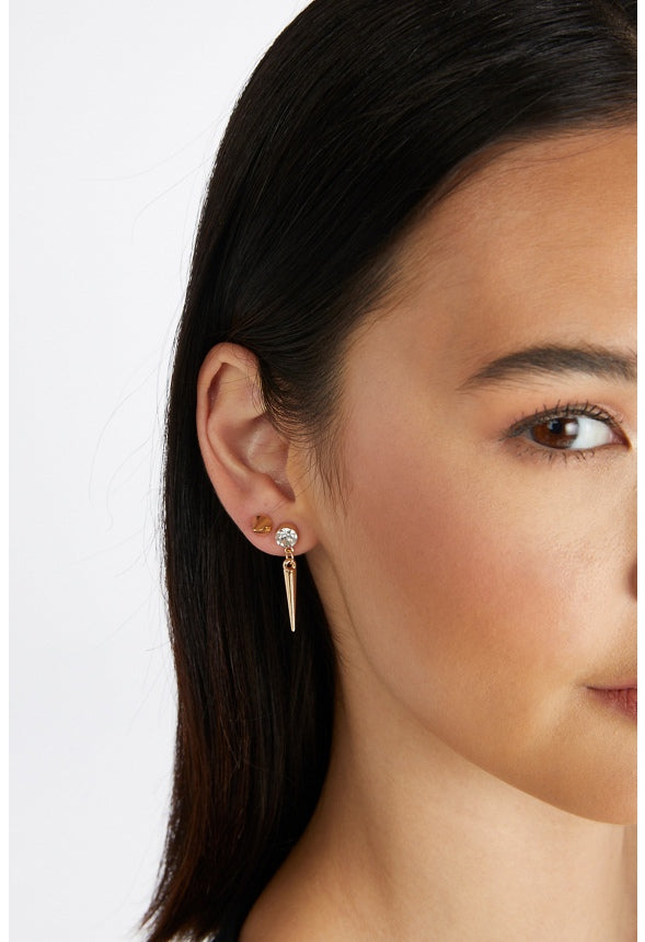 Sylvia Crystal Mixed Earring Multipack Crystal/Gold