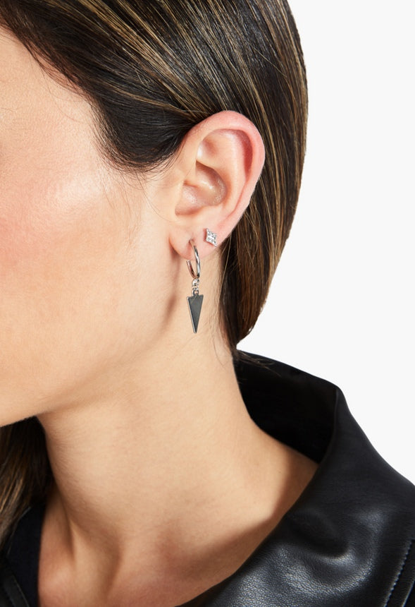 Khloe Linked Cross Earring Multipack  Crystal/Silver