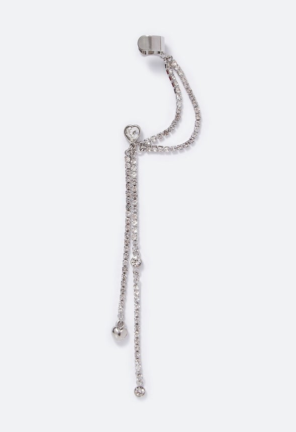 Virginia Crystal Earcuff Crystal/Silver