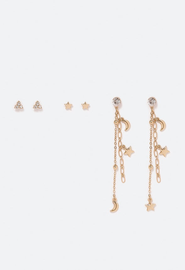 Sasha Celestial Earparty Crystal/Gold