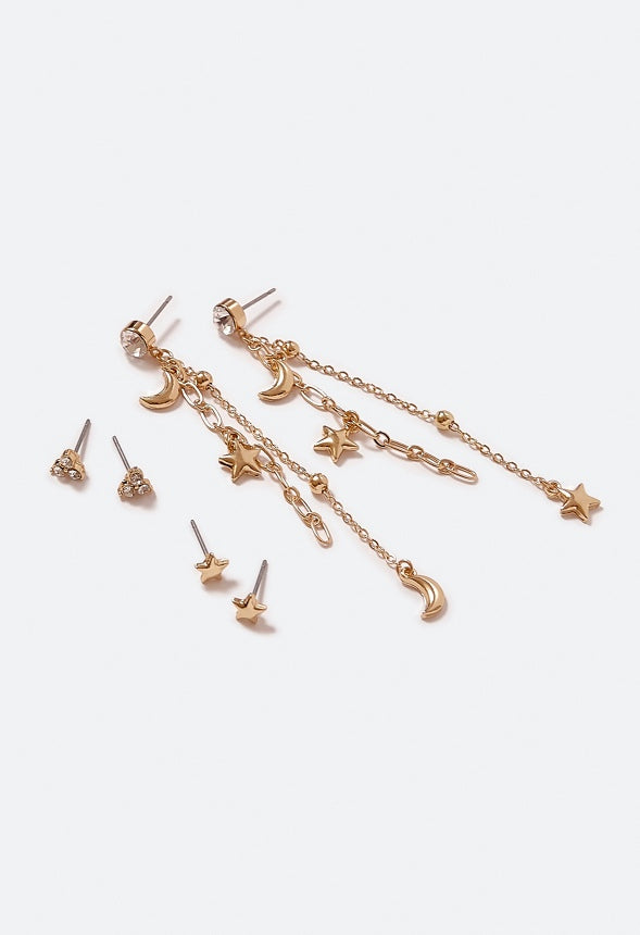 Sasha Celestial Earparty Crystal/Gold