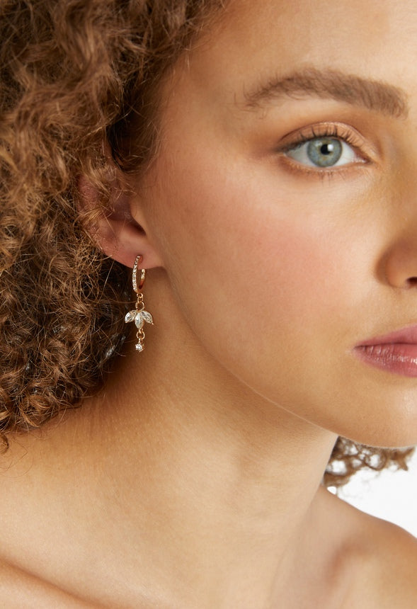 Teagan Delicate Rhinestones Earparty Crystal/Gold