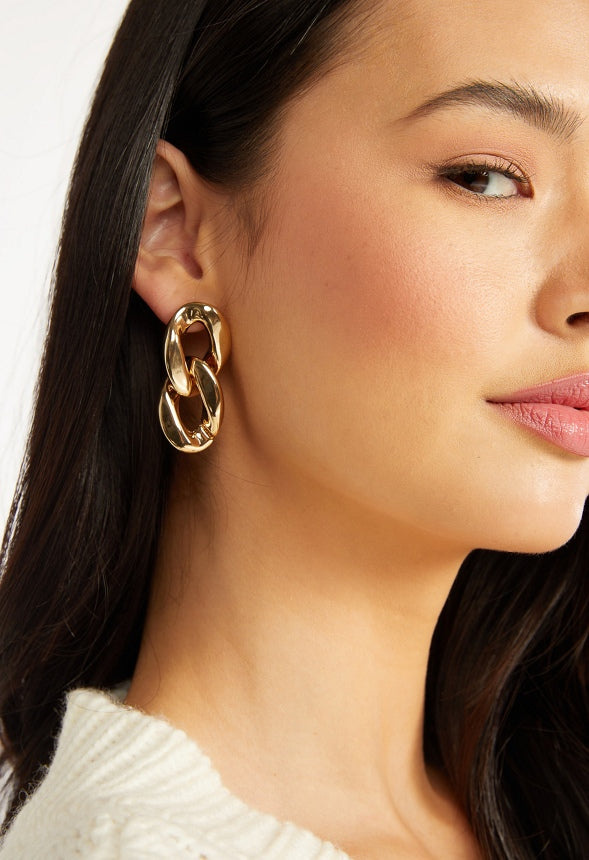 3-Pair Pack Livia Metal Mix Earrings Gold