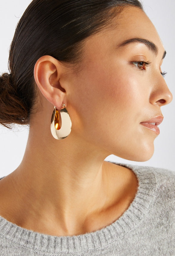 3-Pairs Holly Of Grad Hoop Earrings Pack Gold