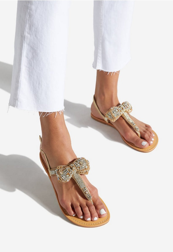 TERENA FLAT SANDAL Gold