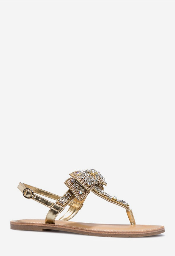 TERENA FLAT SANDAL Gold