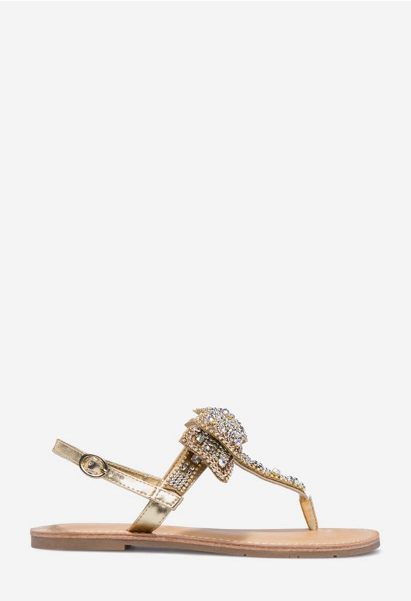 TERENA FLAT SANDAL Gold