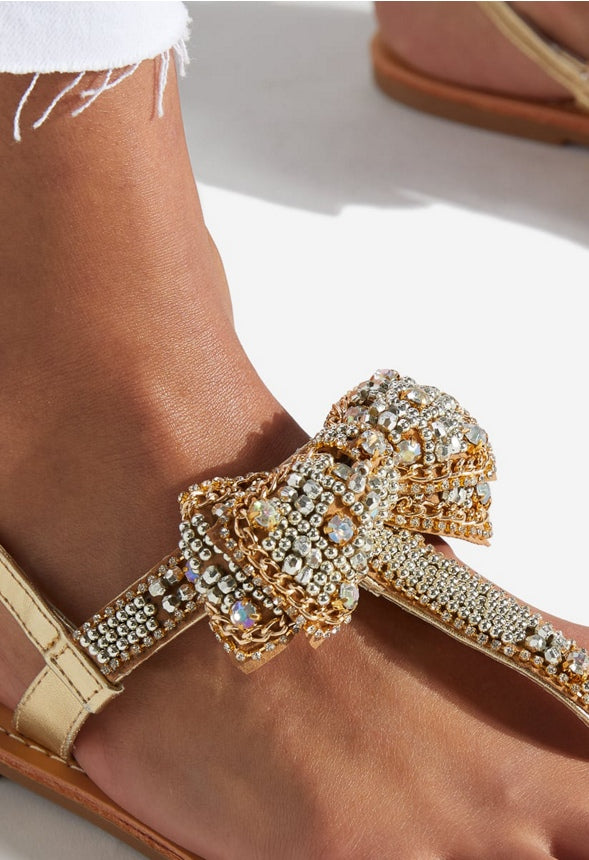TERENA FLAT SANDAL Gold