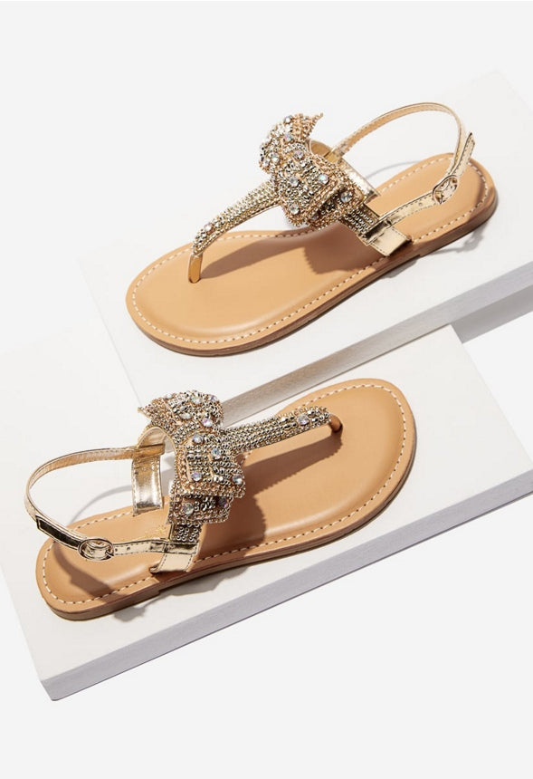 TERENA FLAT SANDAL Gold