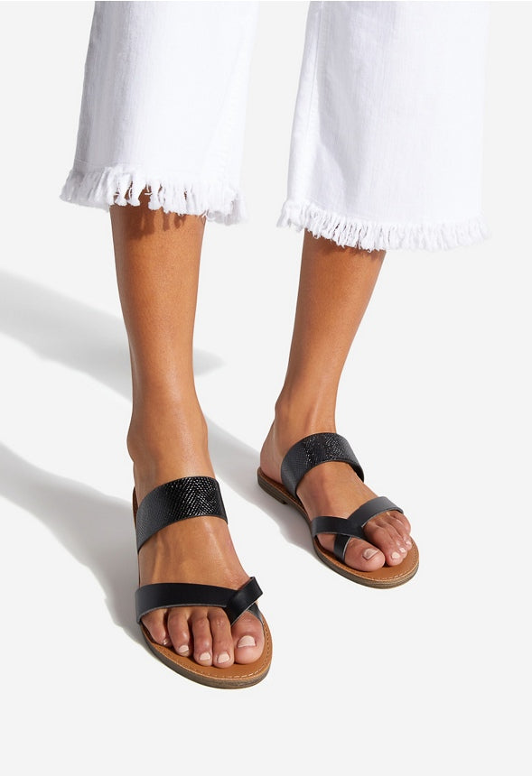 Cloey Slide Sandal Black