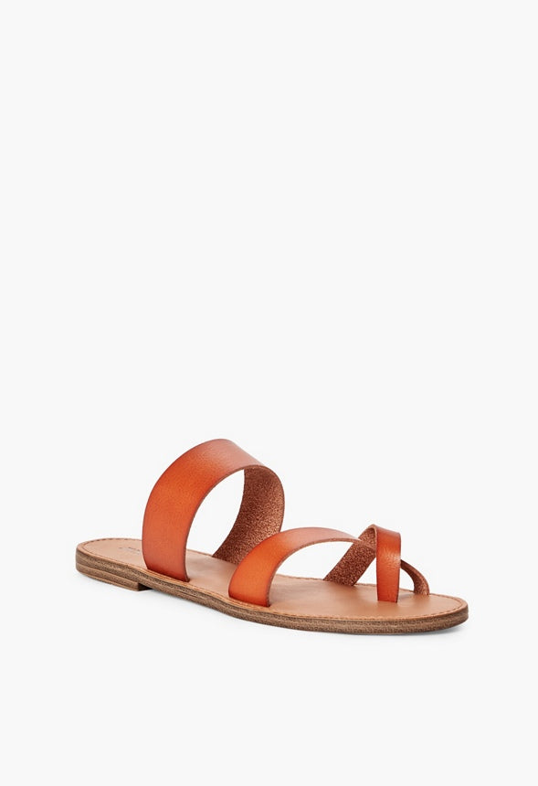 Cloey Slide Sandal Cognac