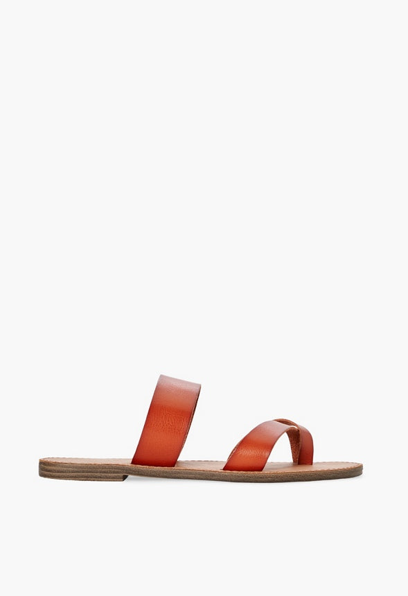 Cloey Slide Sandal Cognac